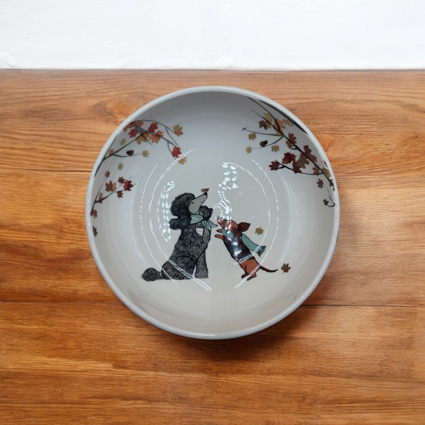 Pier 1 Imports Autumn Dogs Ironstone Bowl β Discontinued