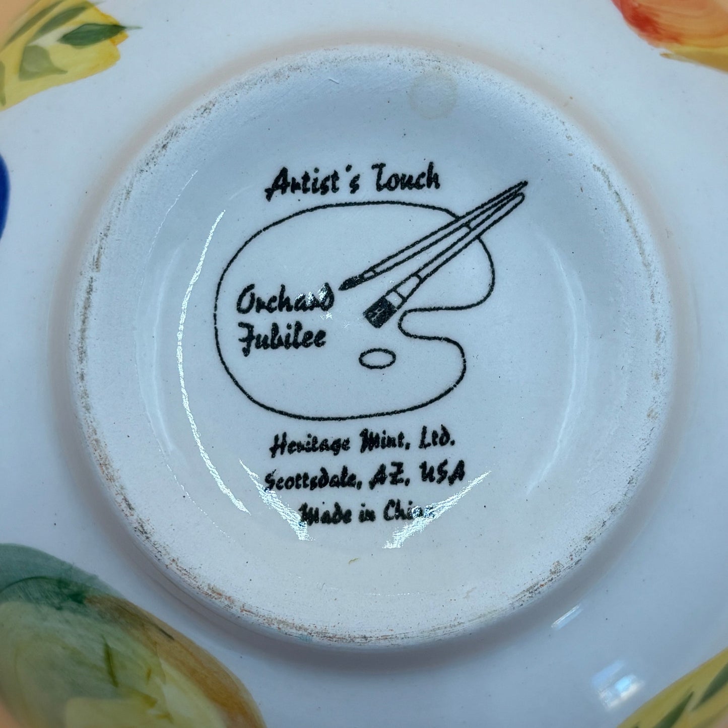 Artist's Touch "Orchard Jubilee" Fruit Bowl by Heritage Mint