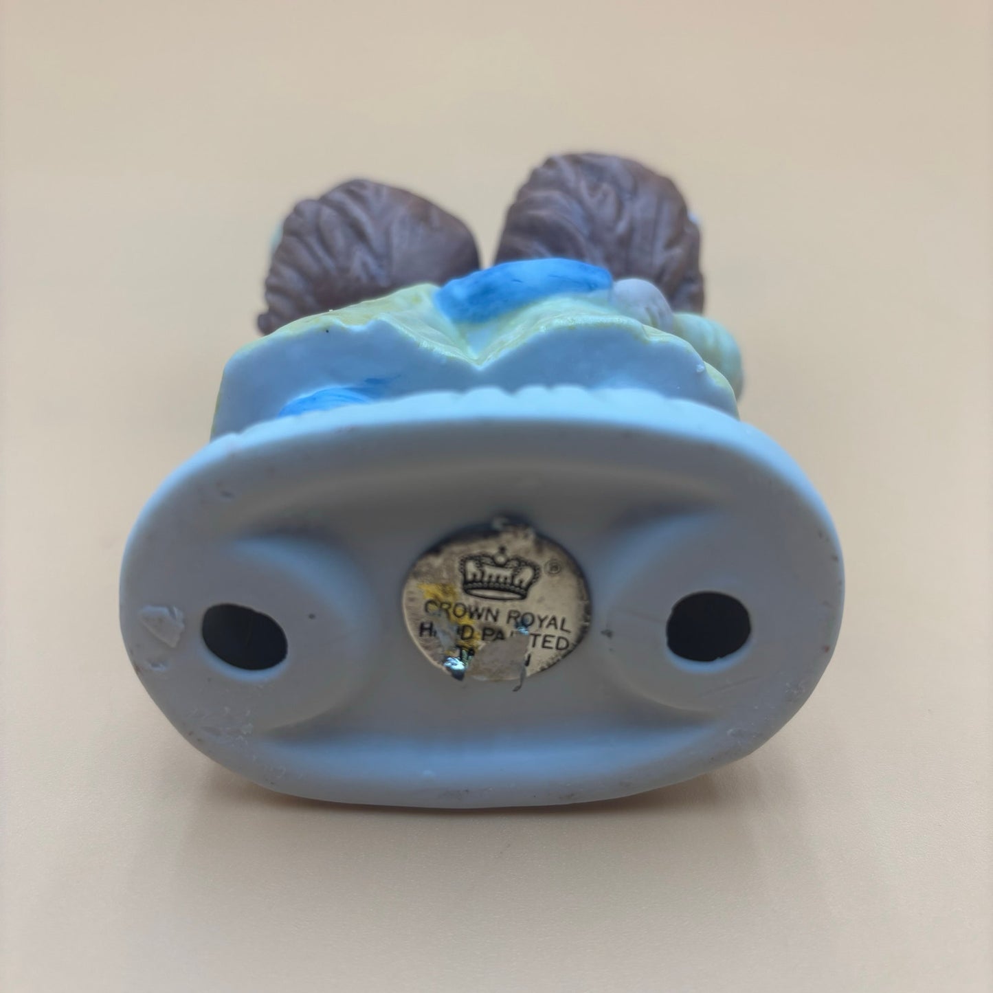 Vintage Crown Royal Hand-Painted Figurine β Boy & Girl Hugging (5β)