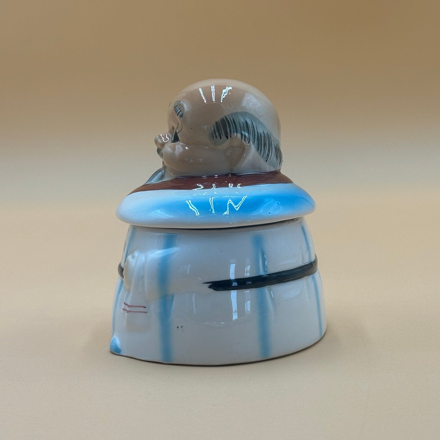 Vintage “His” Chopper Hopper Ceramic Jar