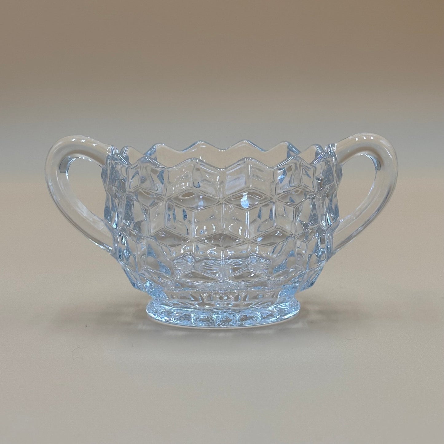 Vintage Fostoria American Pattern Creamer and Sugar Set