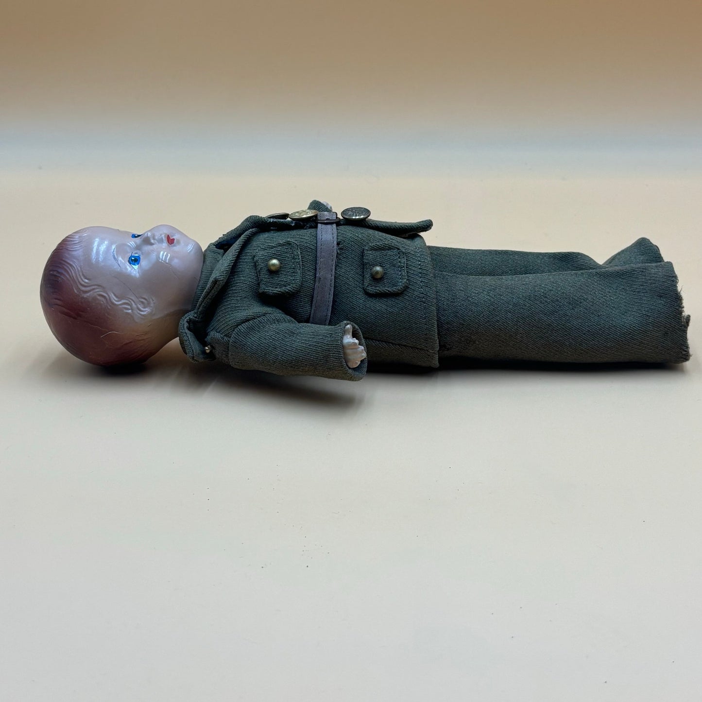 Vintage 13" Military Soldier Boy Doll - US Army Uniform