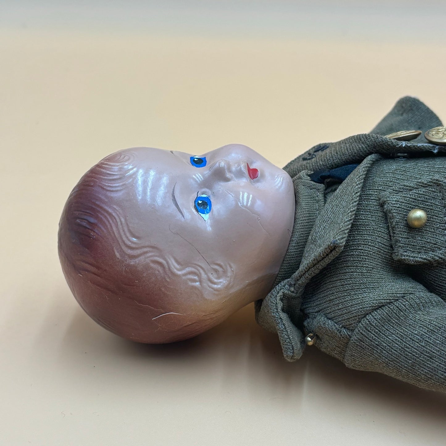 Vintage 13" Military Soldier Boy Doll - US Army Uniform
