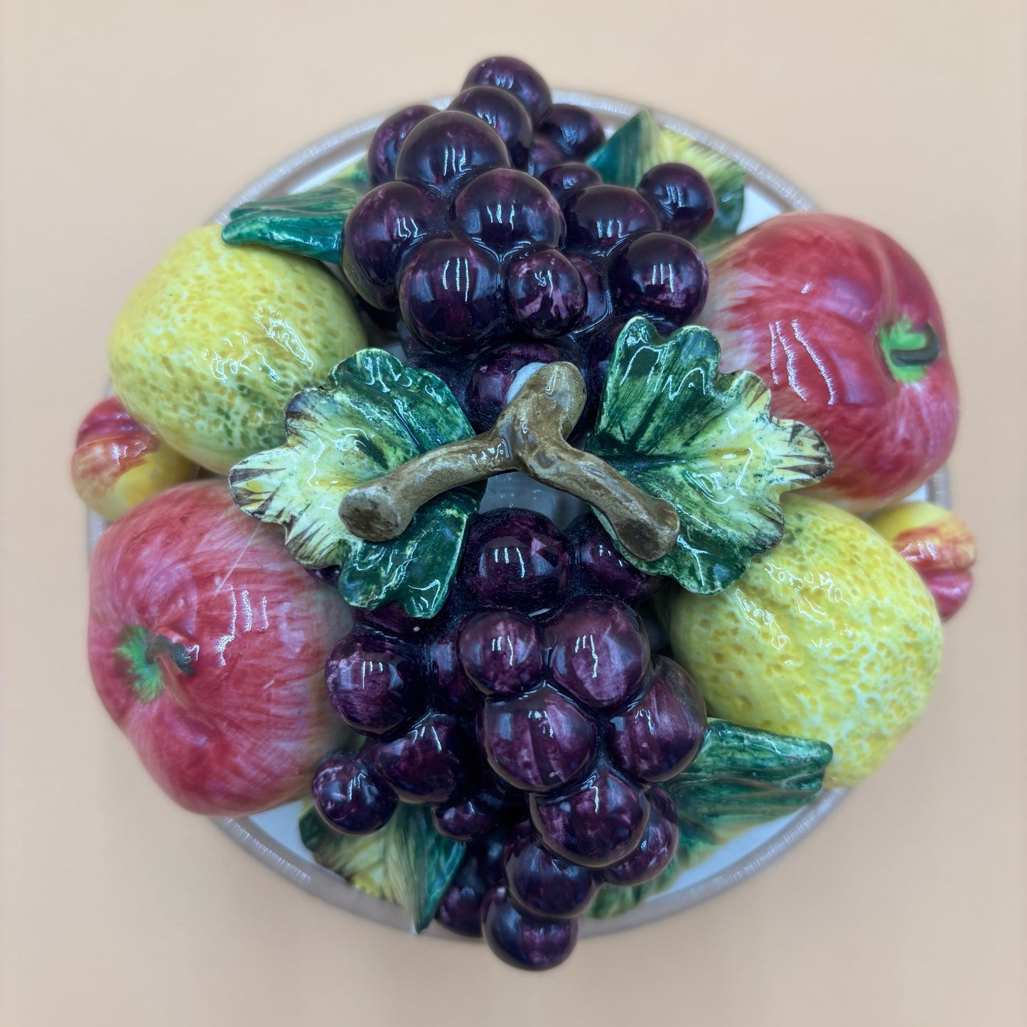 Vintage Sorrento by Arnart Fruit Basket Bowl with Lid - Made in Japan