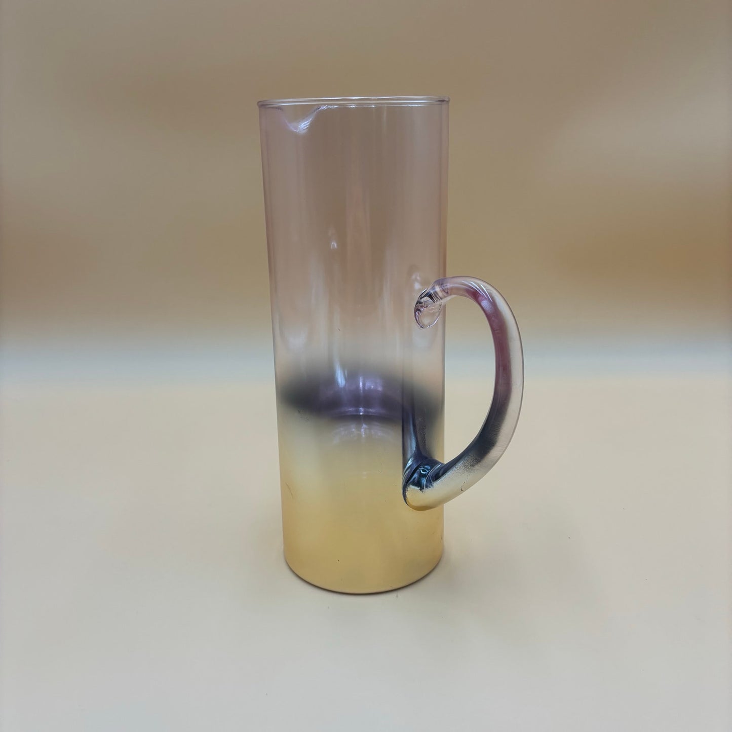 Ombre Iridescent Glass Pitcher — Debi Lily “Golden Rose” Collection