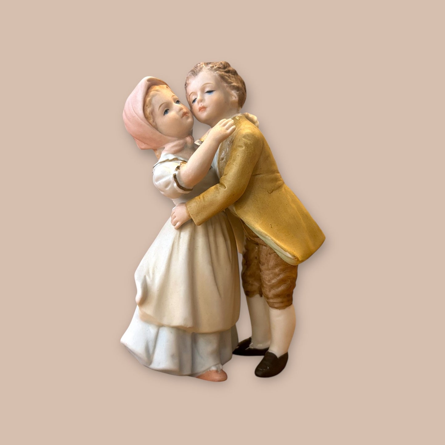 Handpainted Lenwile China Ardalt Young Couple - Colonial American 5” Figurine