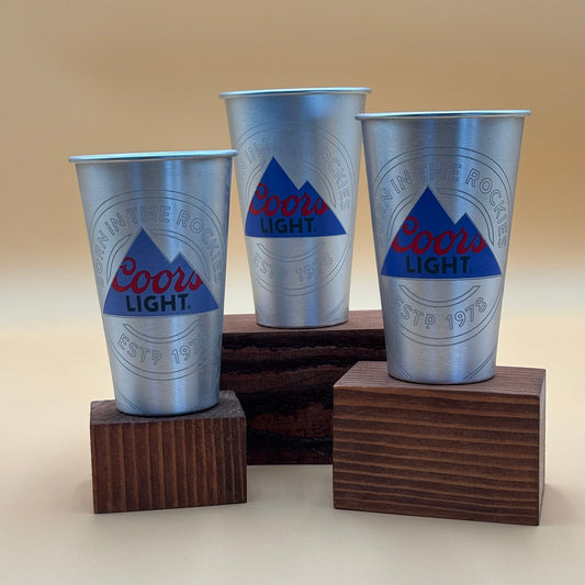Coors Light Aluminum Cup - Born in the Rockies - Cold Activated