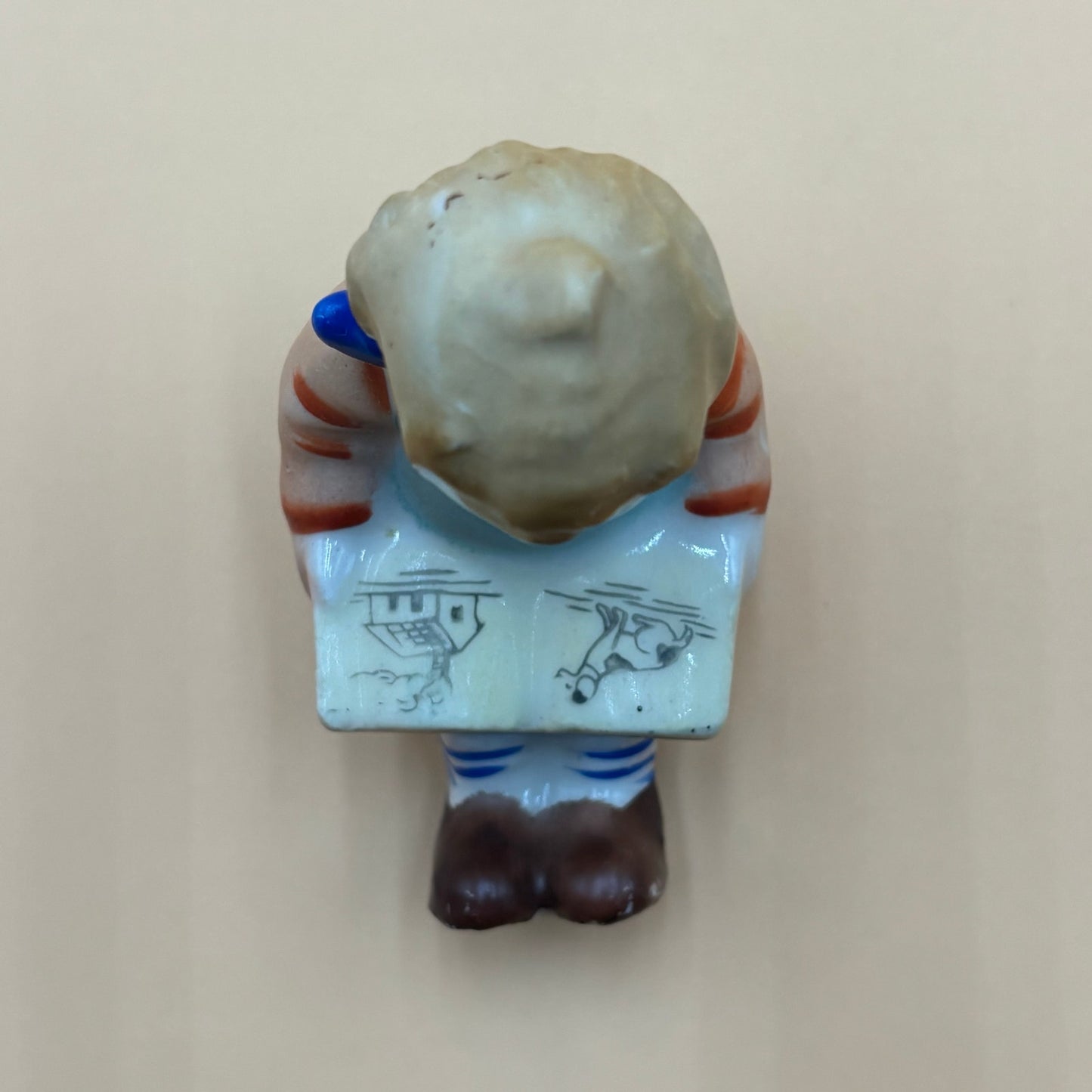 Vintage Boy Reading Book Figurine - Japan Made