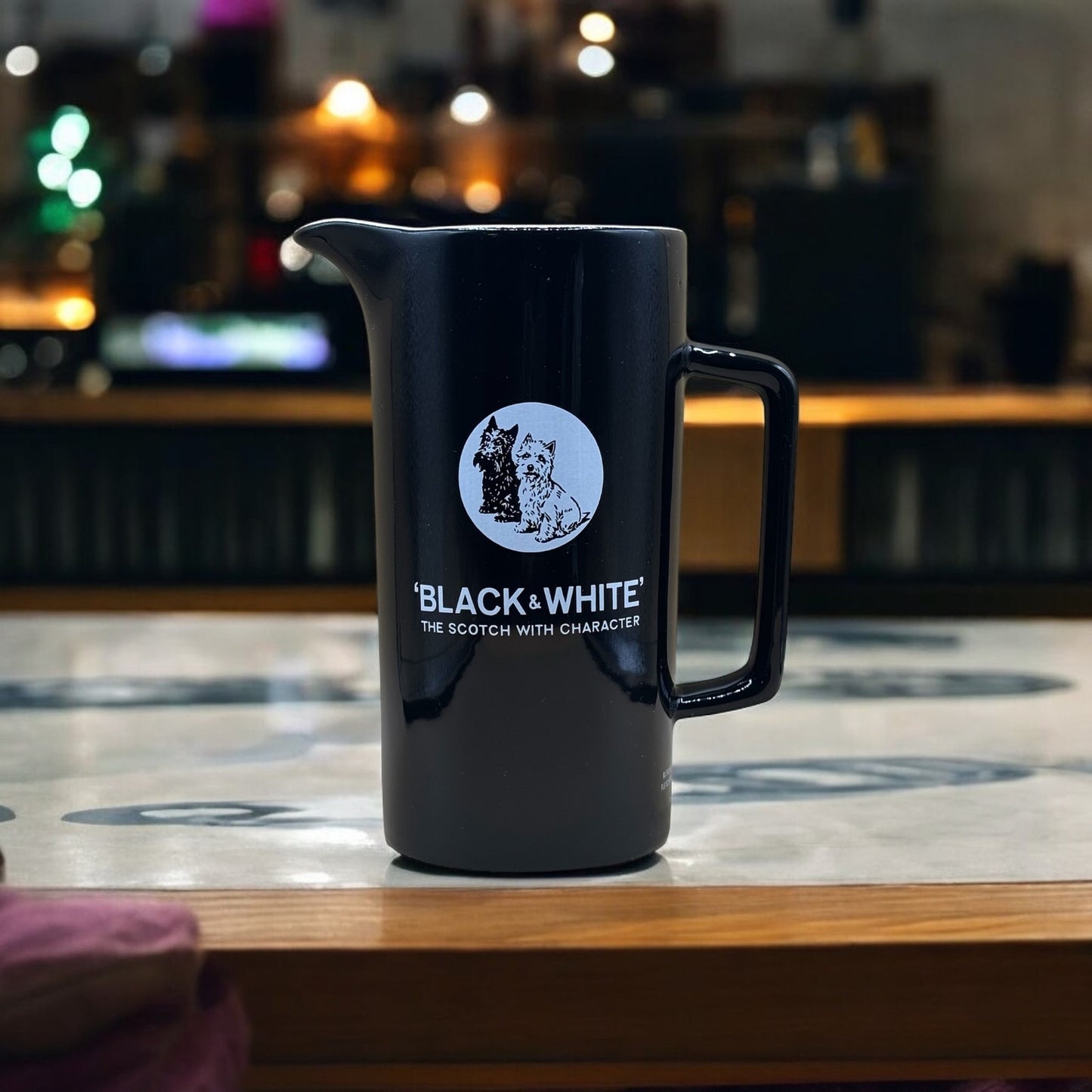 Black & White Scotch Whisky Pitcher - Fleischmann