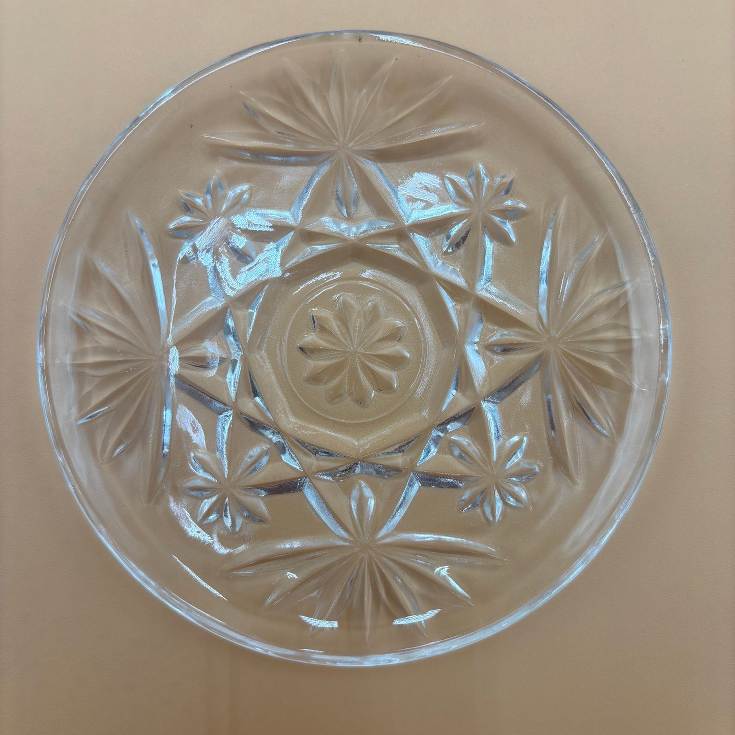 Vintage Anchor Hocking Star of David Glass Coasters - Set of 6