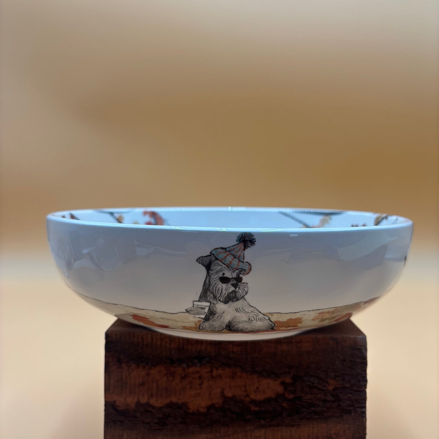 Pier 1 Imports Autumn Dogs Ironstone Bowl – Discontinued