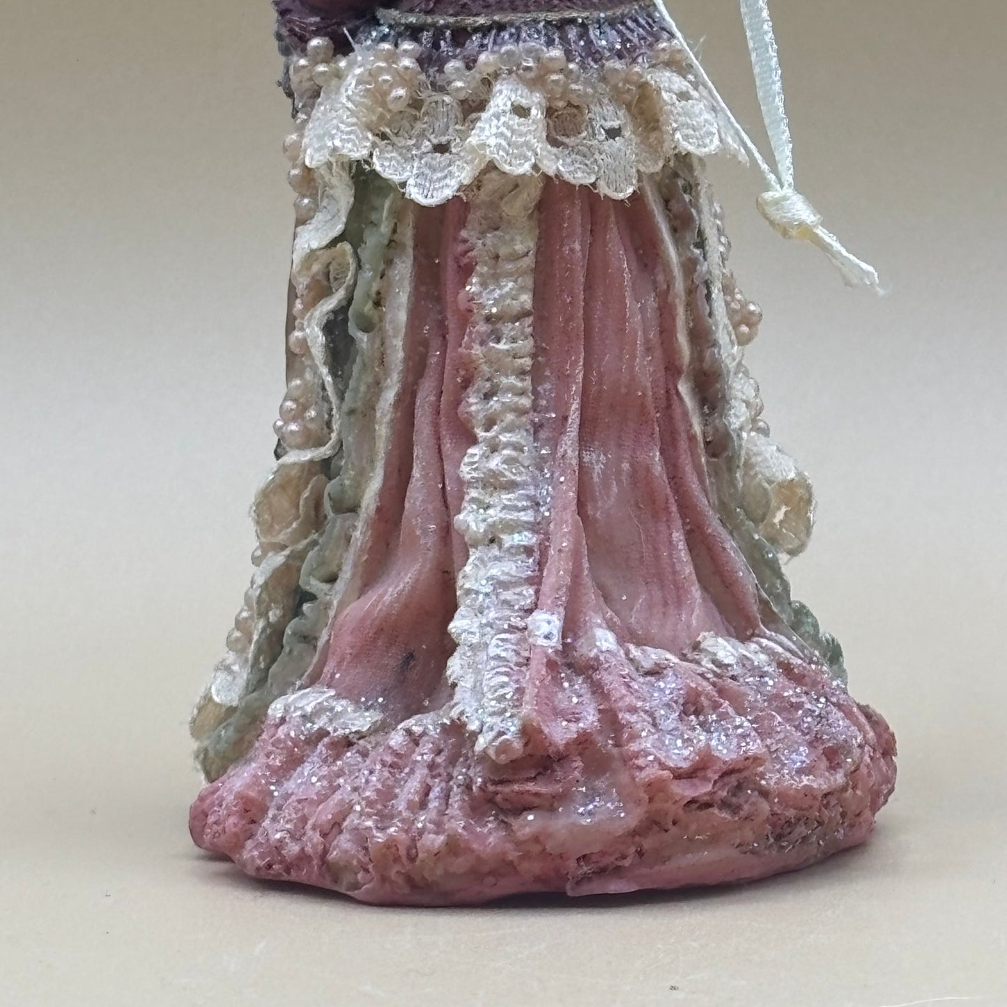 Vintage Beautiful Victorian Lady 5" Ornament - Handcrafted China Figurine