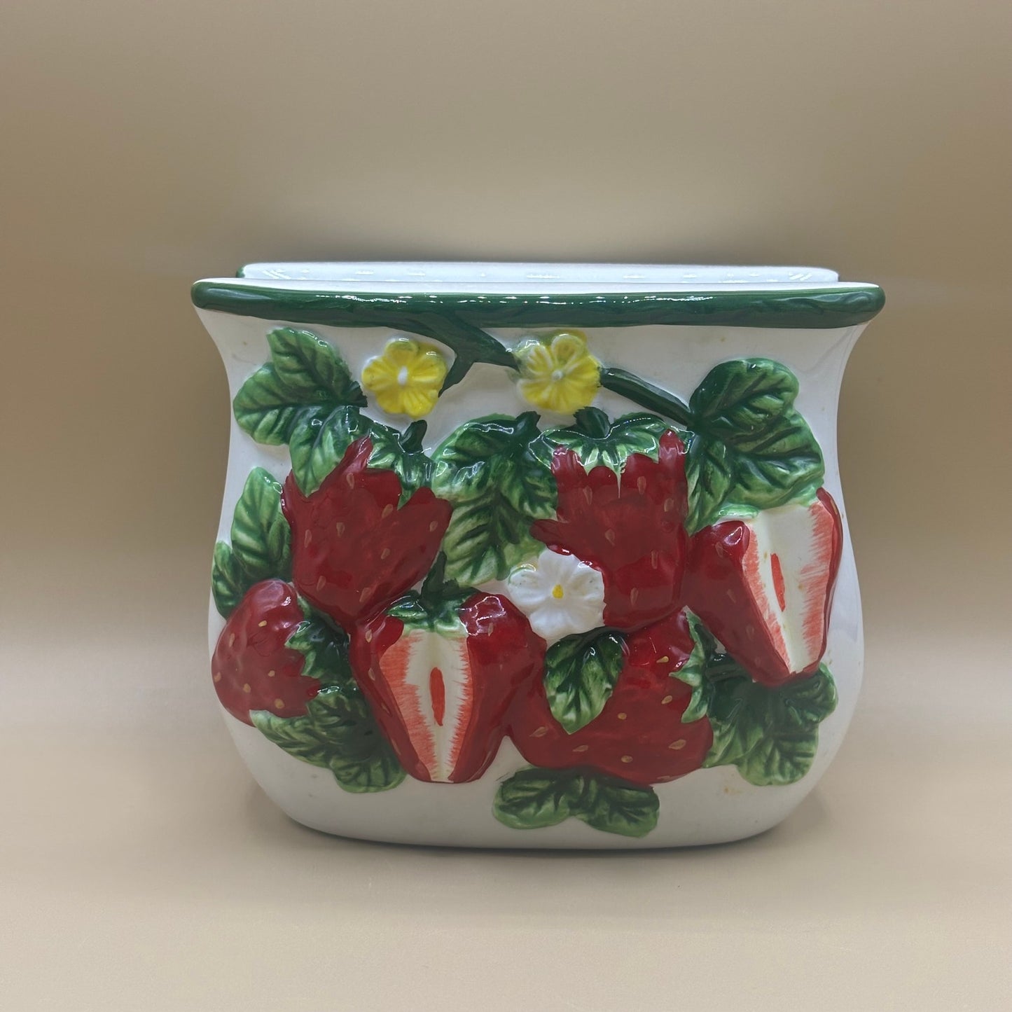 ARC 3D Strawberry Napkin Holder - Hand Painted