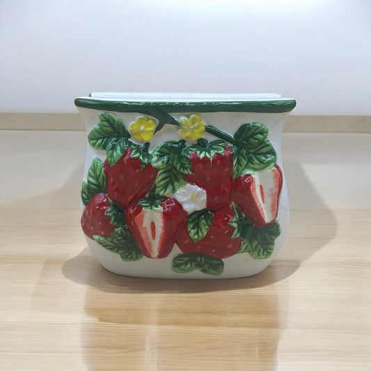 ARC 3D Strawberry Napkin Holder - Hand Painted