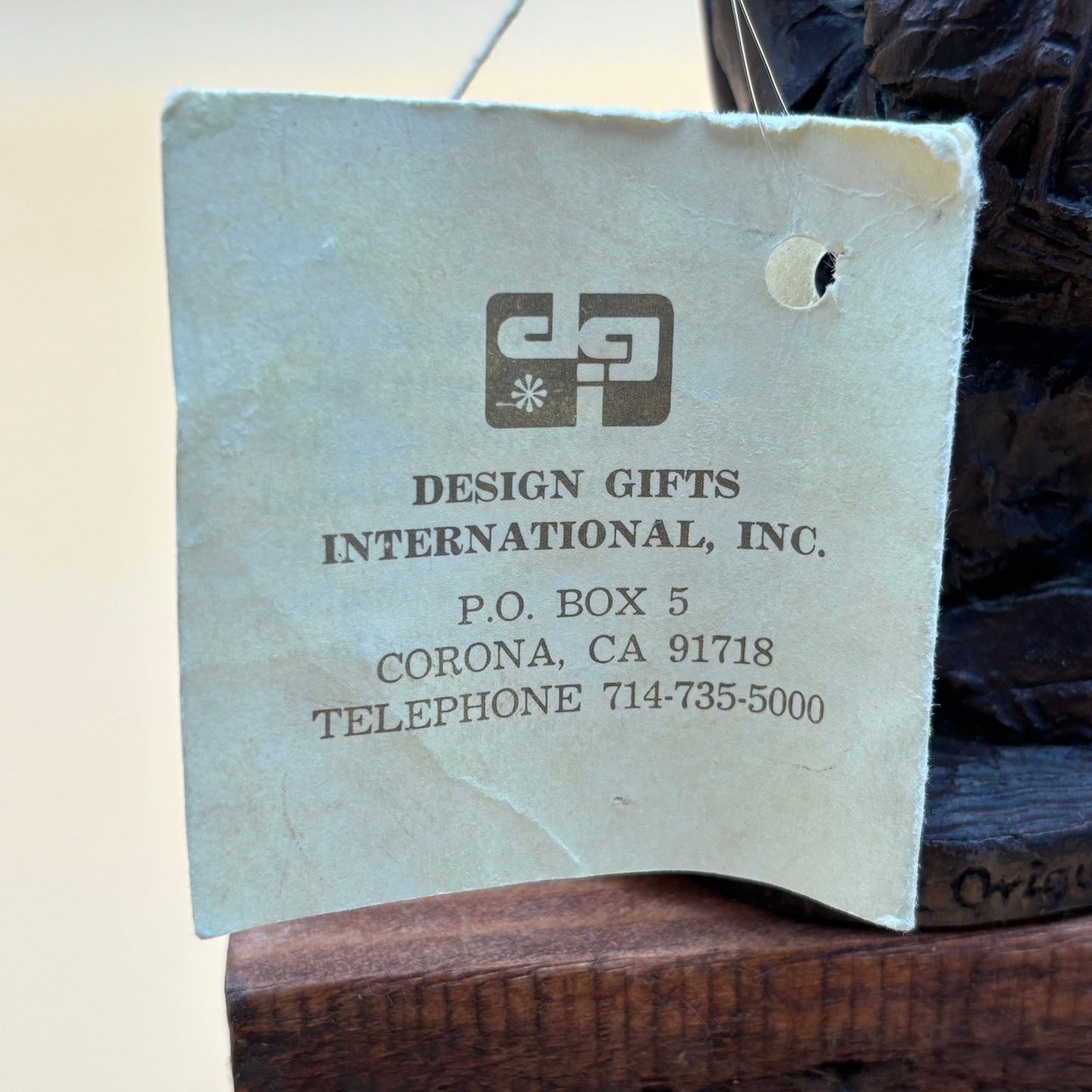 Vintage 1988 Design Gifts Fisherman Sculpture - Pecan & Walnut Shell Art