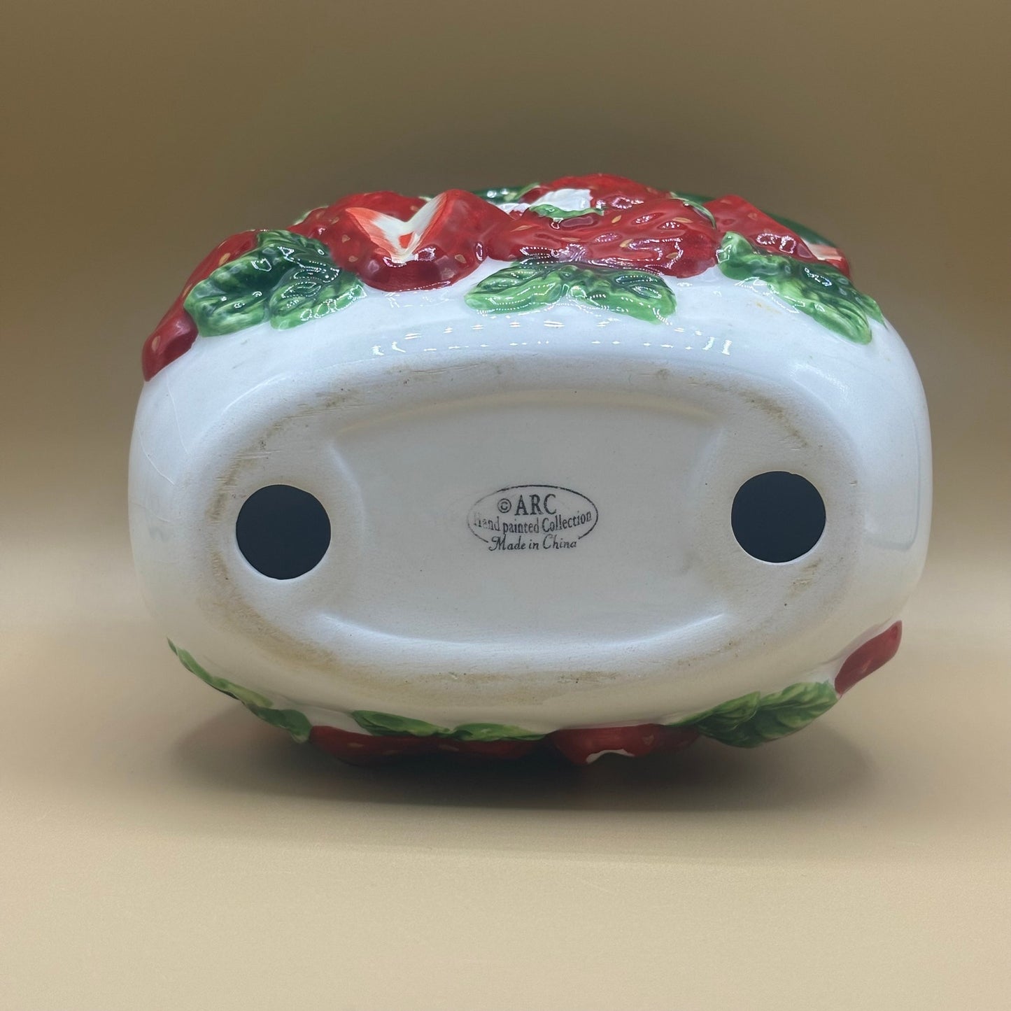 ARC 3D Strawberry Napkin Holder - Hand Painted