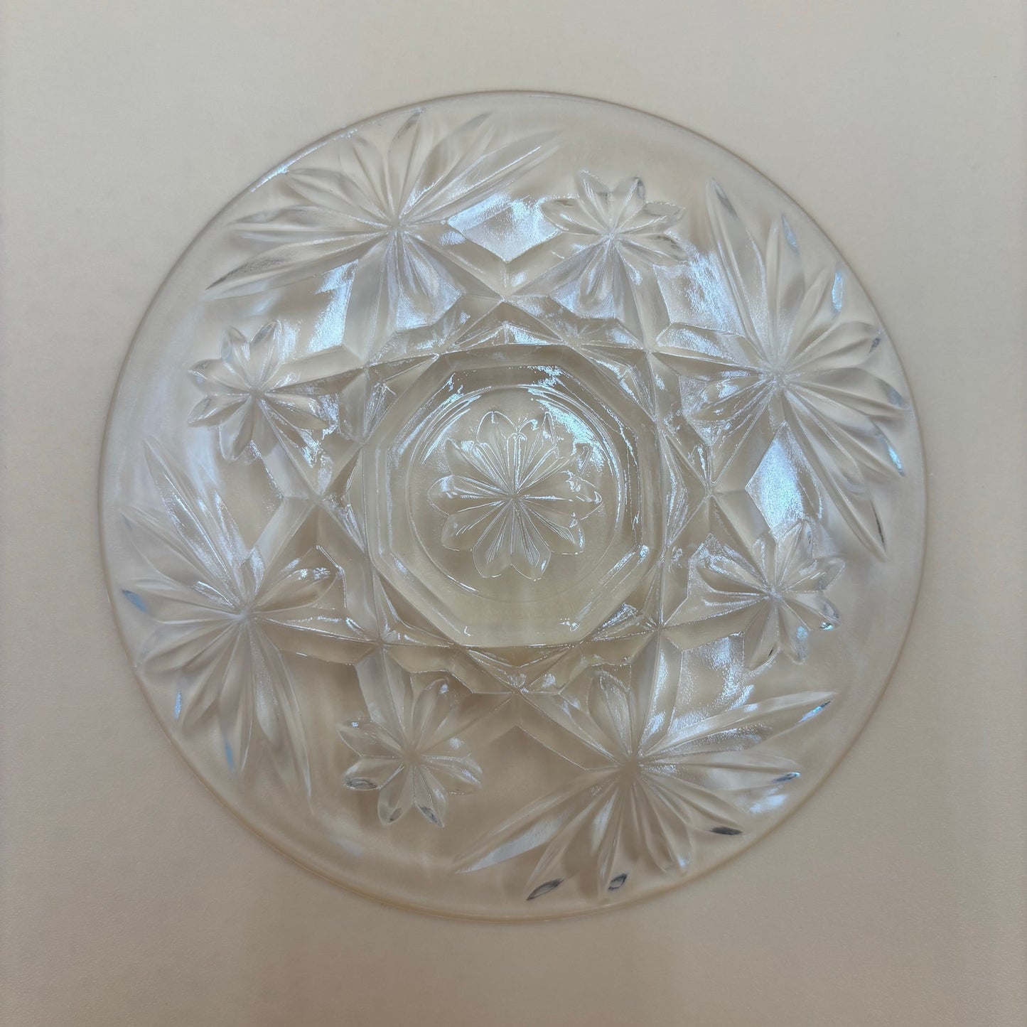 Vintage Anchor Hocking Star of David Glass Coasters - Set of 6