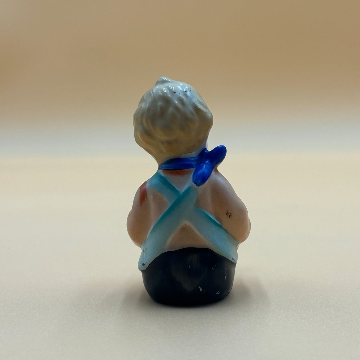 Vintage Boy Reading Book Figurine - Japan Made