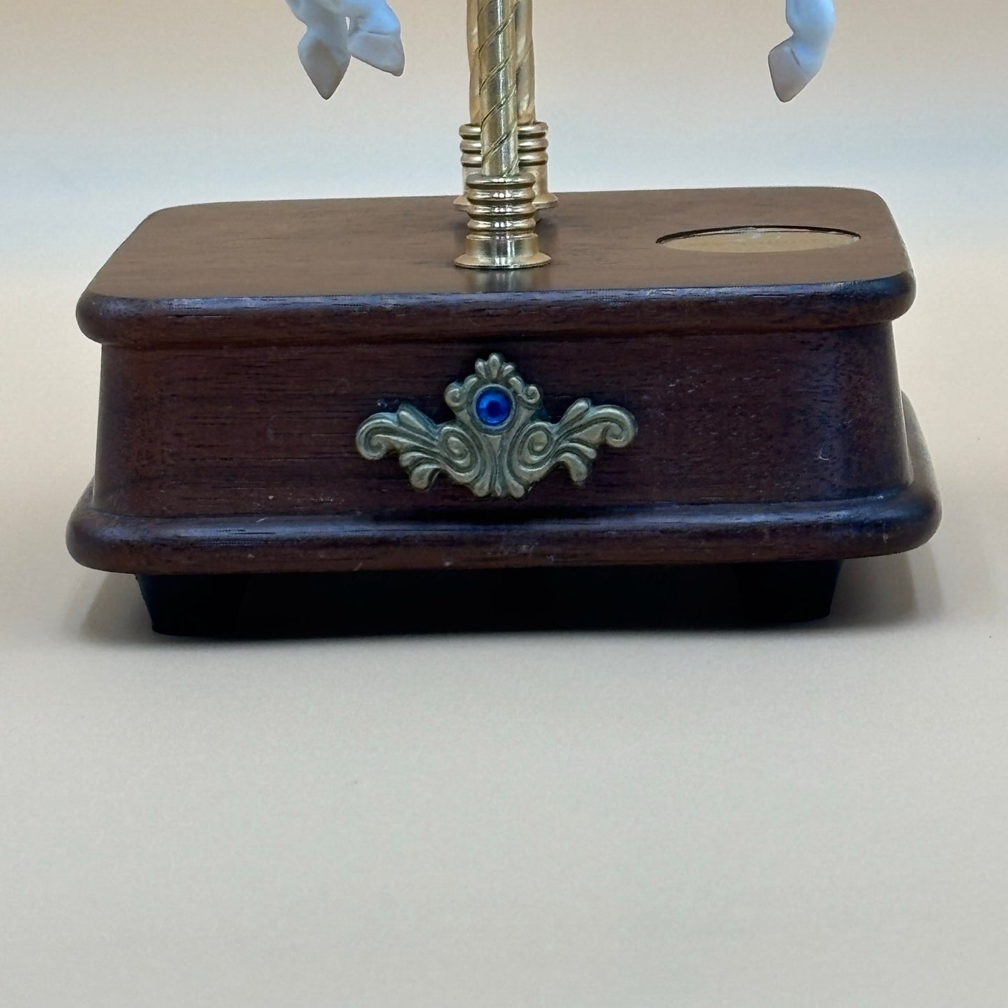 Vintage Westminster Carousel Music Box - Horse Rises as Canopy Turns