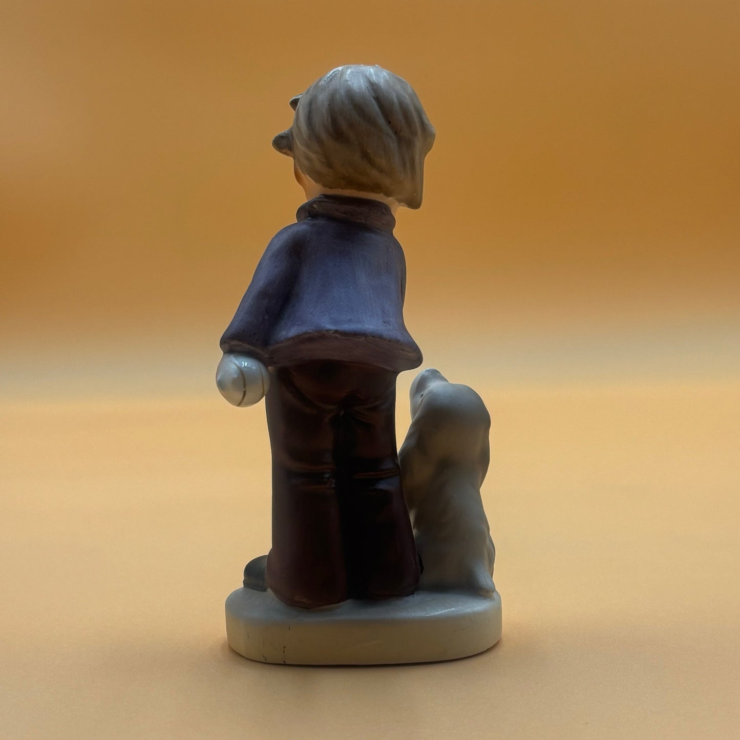 Vintage Occupied Japan Boy with Dog Figurine - Made in Japan