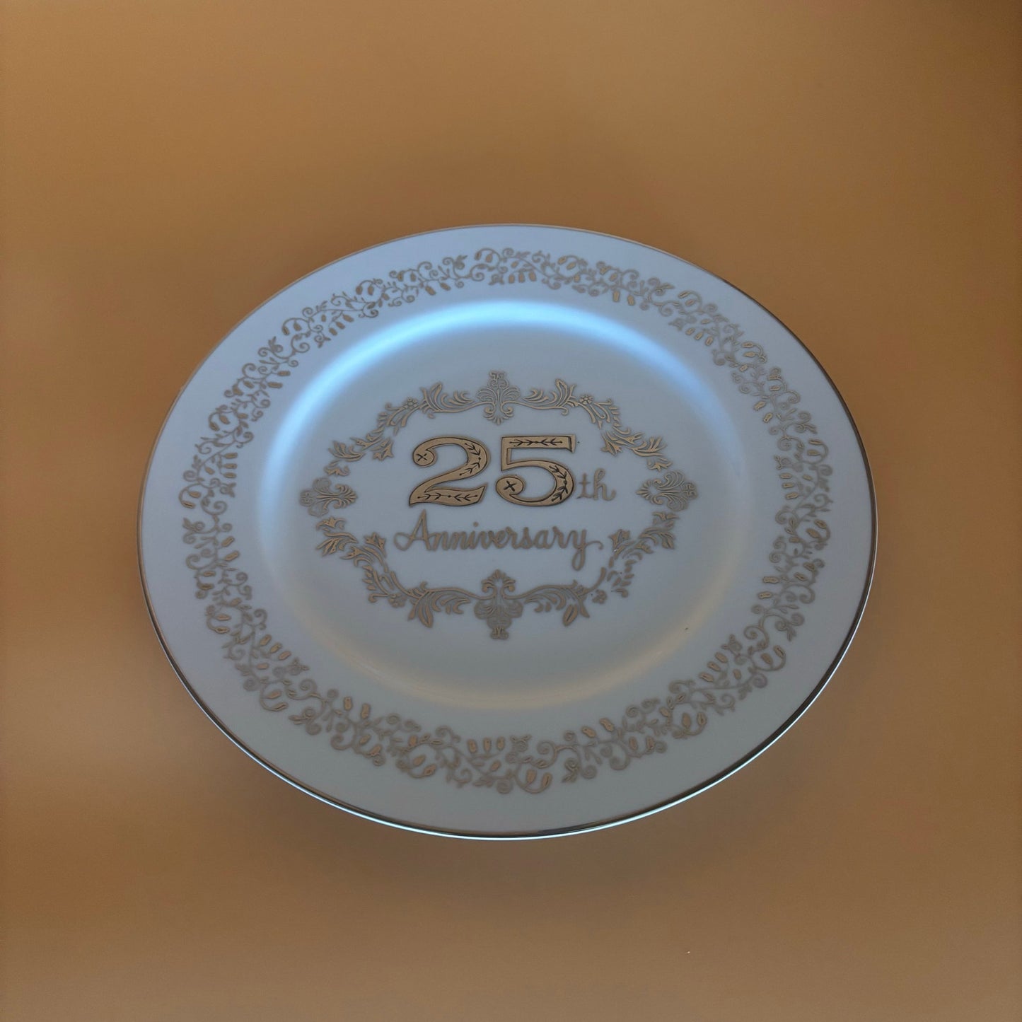 Vintage 25th Anniversary Plate - Japanese Porcelain Commemorative Dish