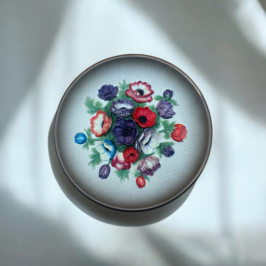 Vintage 1959 Bossons Congleton England Anemone Wall Plaque