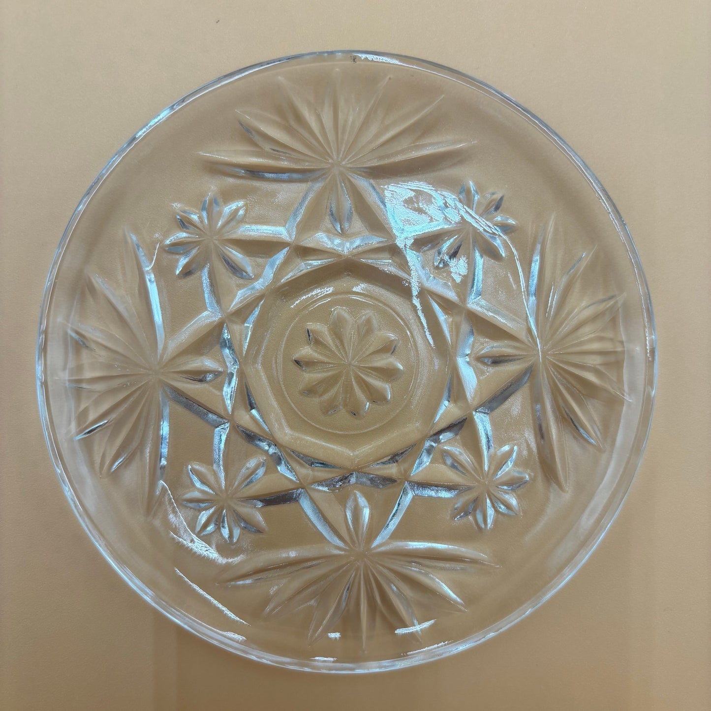 Vintage Anchor Hocking Star of David Glass Coasters - Set of 6