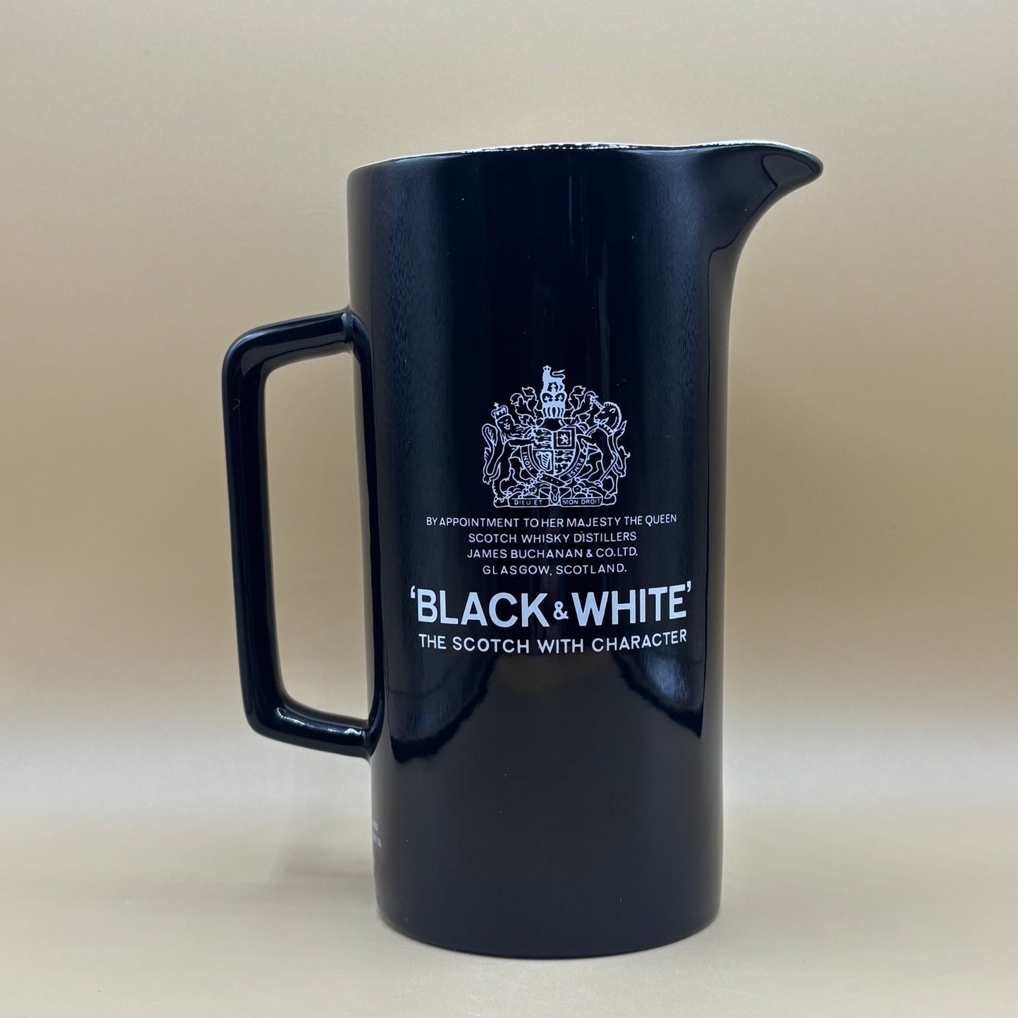 Black & White Scotch Whisky Pitcher - Fleischmann