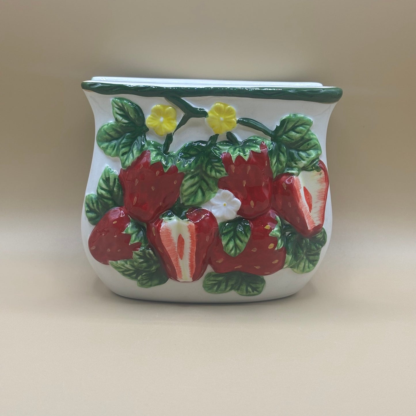 ARC 3D Strawberry Napkin Holder - Hand Painted