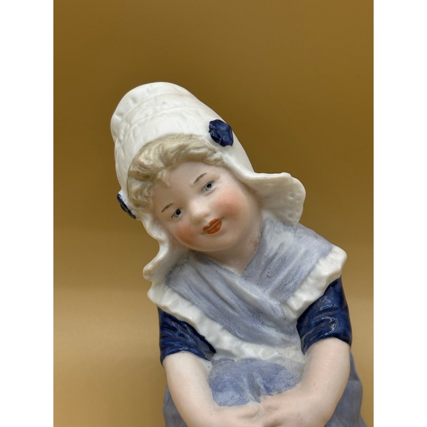Antique Gebruder Heubach German/Dutch Girl Porcelain Figurine Marked