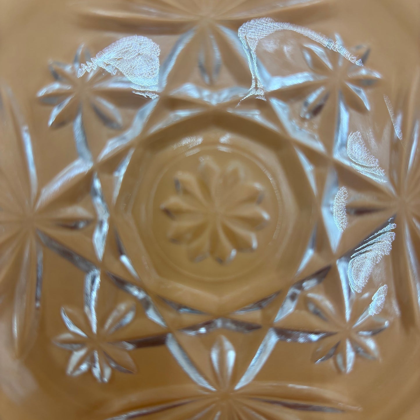 Vintage Anchor Hocking Star of David Glass Coasters - Set of 6