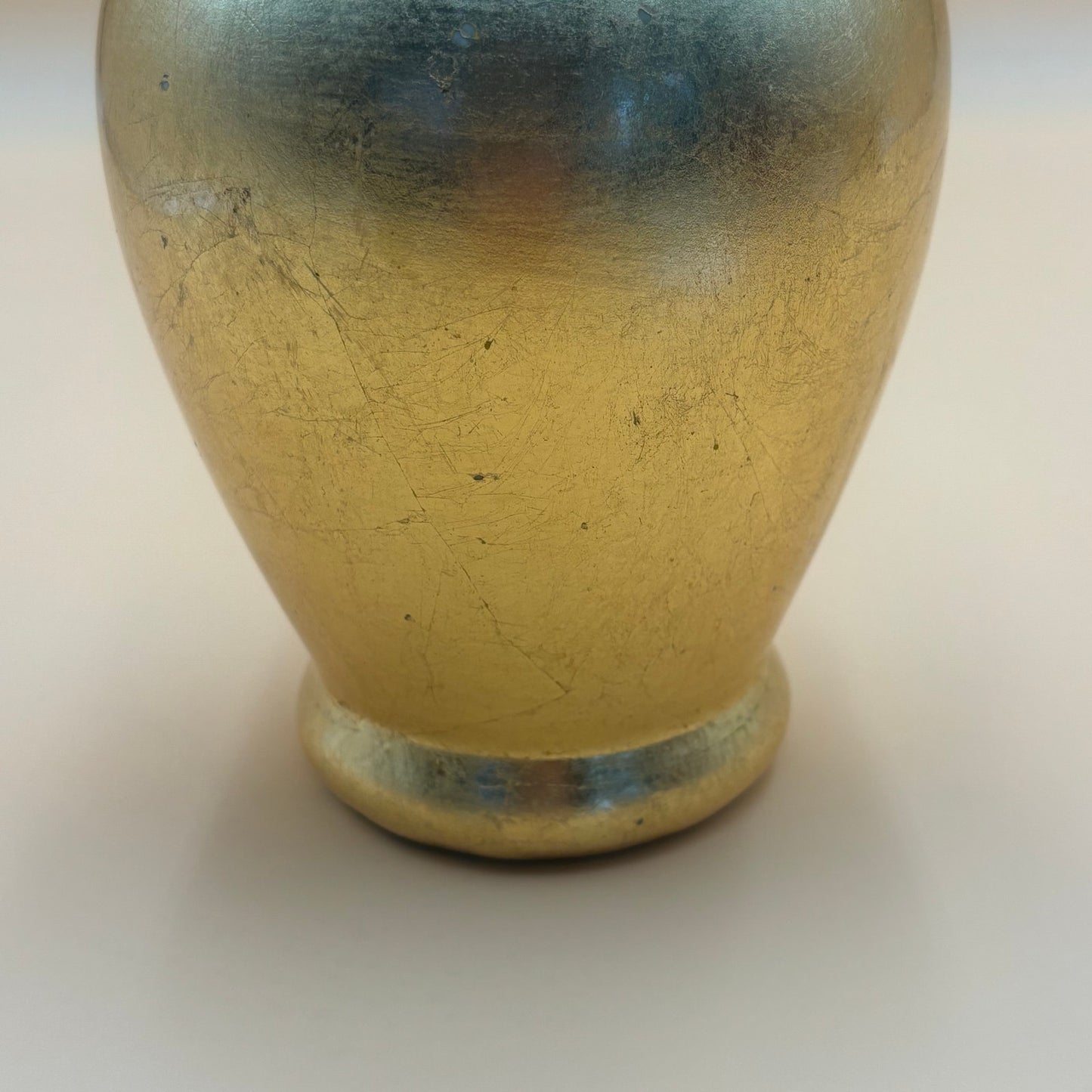 Gold Metallic Ceramic Vase with White Interior - Teleflora Gift