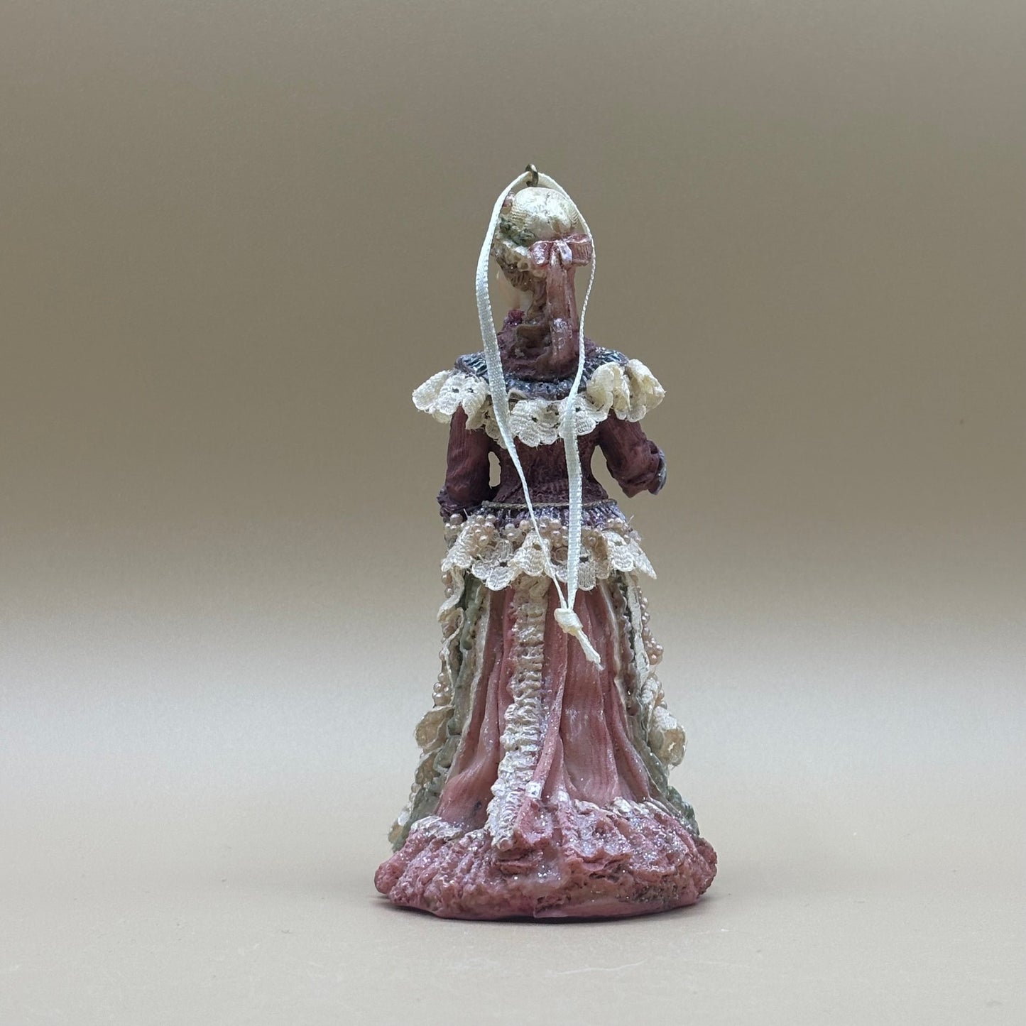Vintage Beautiful Victorian Lady 5" Ornament - Handcrafted China Figurine