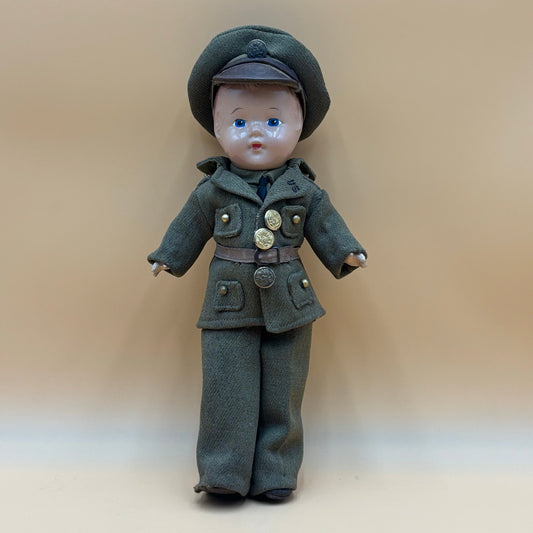 Vintage 13" Military Soldier Boy Doll - US Army Uniform