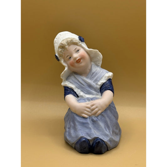Antique Gebruder Heubach German/Dutch Girl Porcelain Figurine Marked