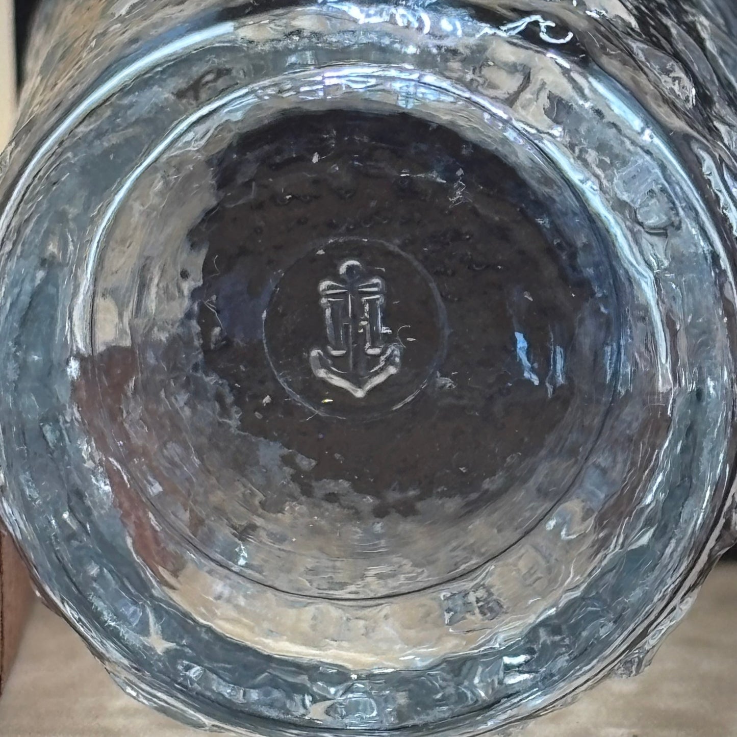Anchor Hocking Milano Clear Crystal Crinkle Glass Tumblers - Set of 7