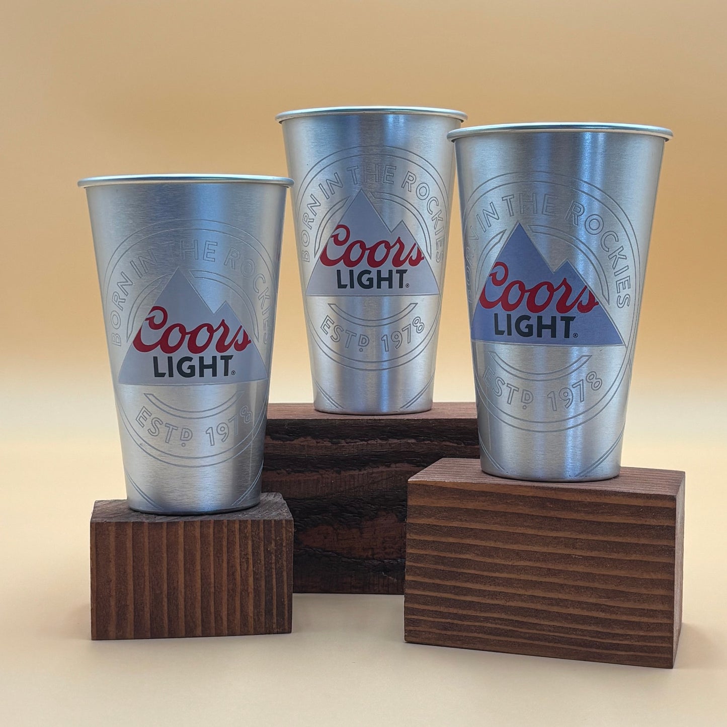 Coors Light Aluminum Cup - Born in the Rockies - Cold Activated